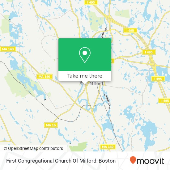 First Congregational Church Of Milford map