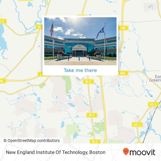 New England Institute Of Technology map