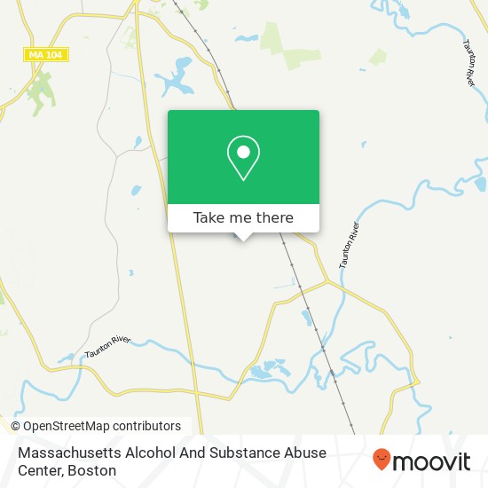 Massachusetts Alcohol And Substance Abuse Center map
