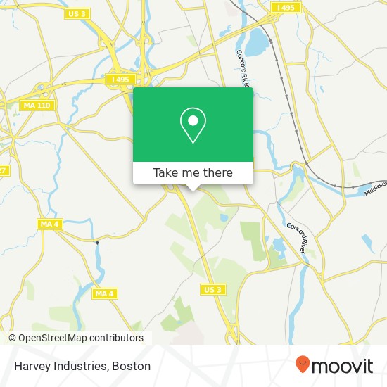 Harvey Industries map