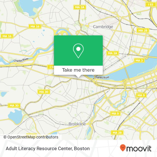 Mapa de Adult Literacy Resource Center