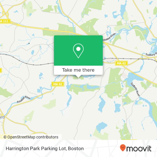 Harrington Park Parking Lot map