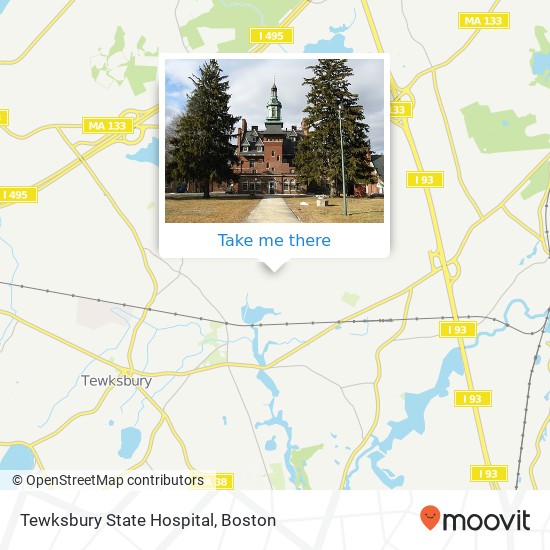 Tewksbury State Hospital map