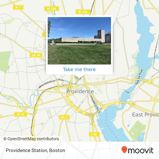 Mapa de Providence Station