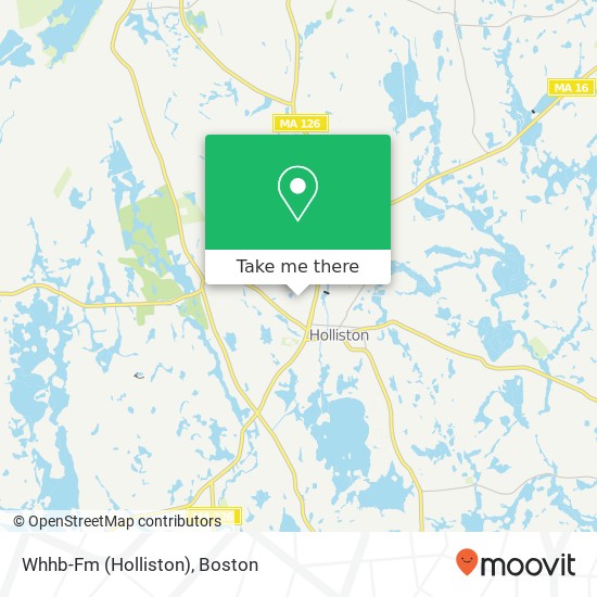 Whhb-Fm (Holliston) map