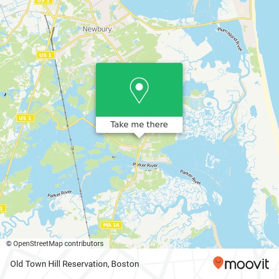 Mapa de Old Town Hill Reservation