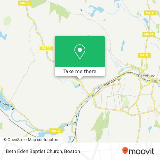 Beth Eden Baptist Church map