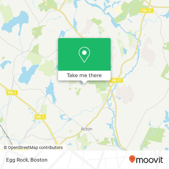 Mapa de Egg Rock