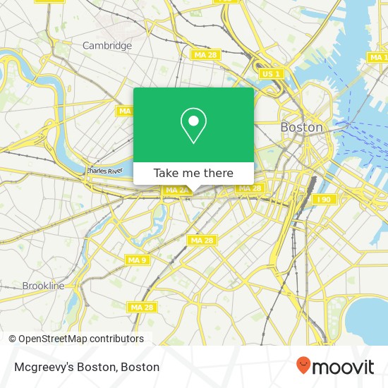 Mapa de Mcgreevy's Boston