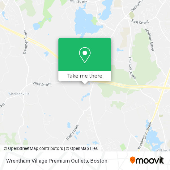 How to to Wrentham Village Premium Outlets in Boston by Bus or Train?