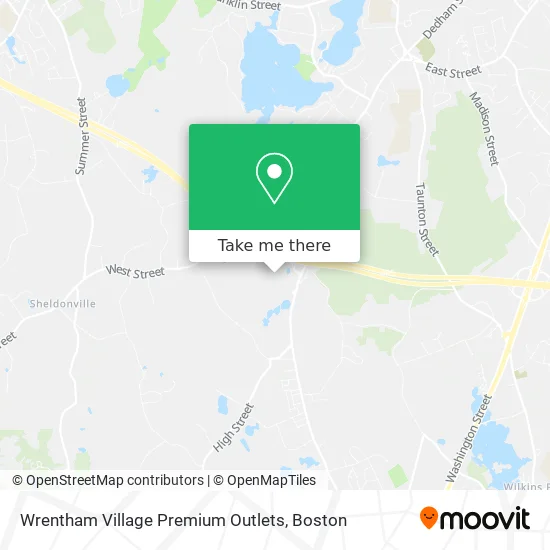 Mapa de Wrentham Village Premium Outlets