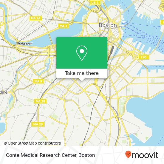 Conte Medical Research Center map