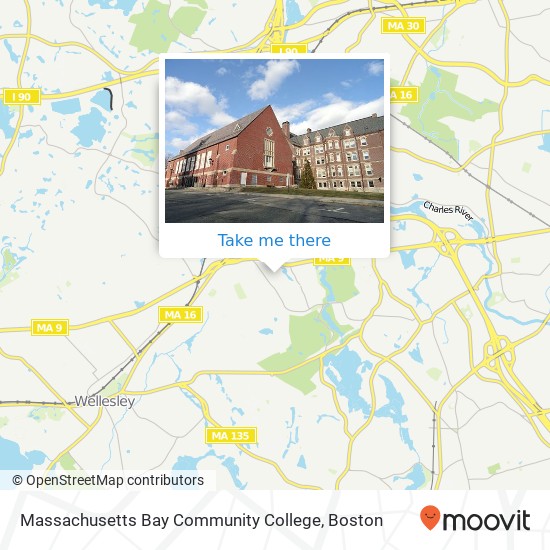 Massachusetts Bay Community College map