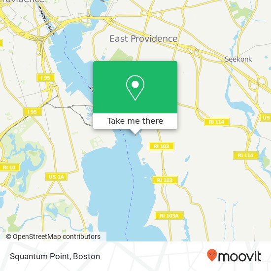 Mapa de Squantum Point