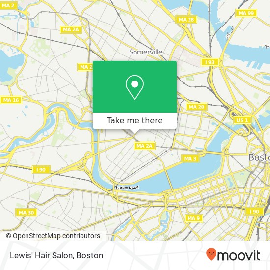 Mapa de Lewis' Hair Salon