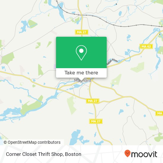 Mapa de Corner Closet Thrift Shop