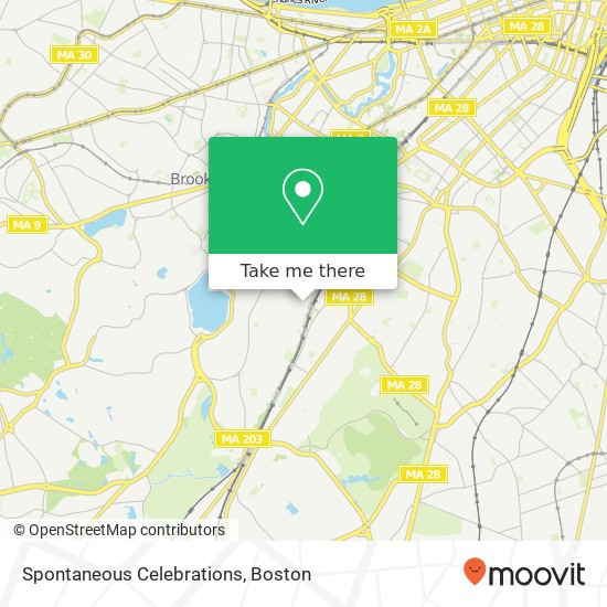 Spontaneous Celebrations map