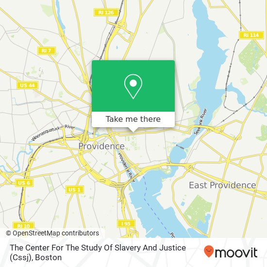 Mapa de The Center For The Study Of Slavery And Justice (Cssj)