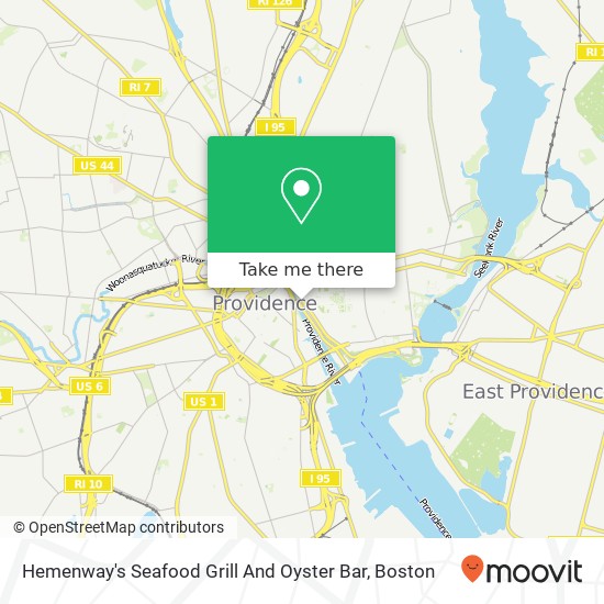 Mapa de Hemenway's Seafood Grill And Oyster Bar