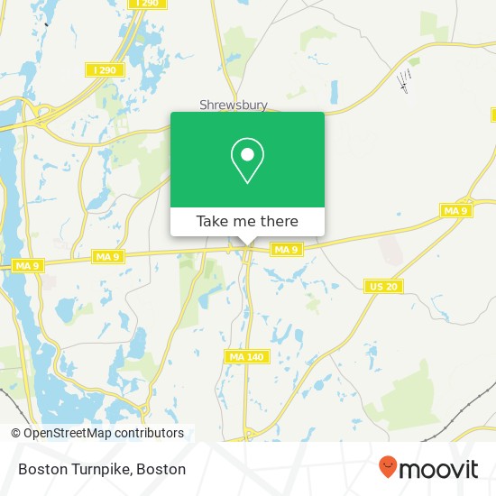 Boston Turnpike map