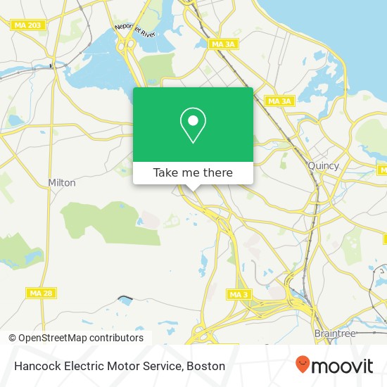 Mapa de Hancock Electric Motor Service