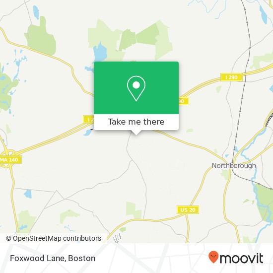 Foxwood Lane map