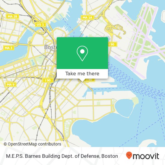 Mapa de M.E.P.S. Barnes Building Dept. of Defense