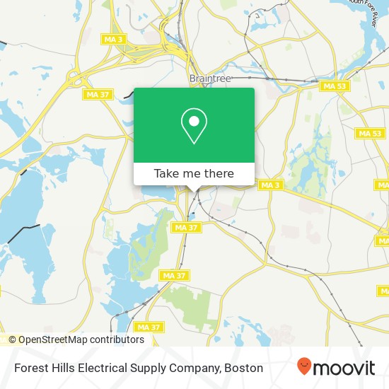 Mapa de Forest Hills Electrical Supply Company