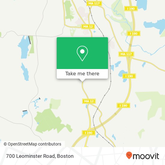 Mapa de 700 Leominster Road