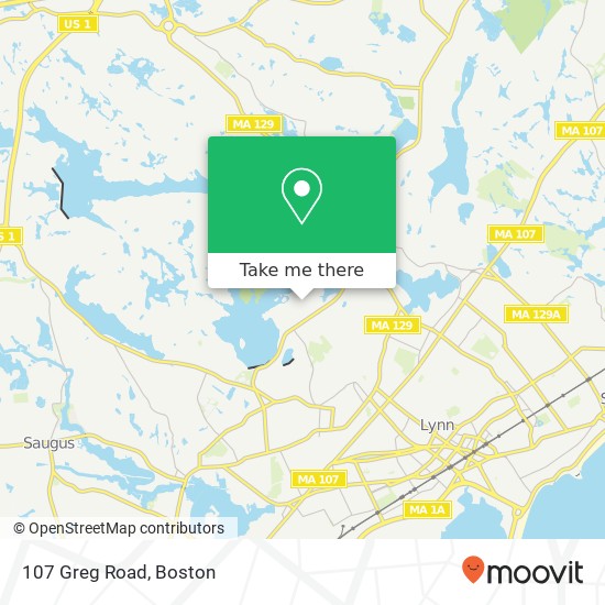 Mapa de 107 Greg Road