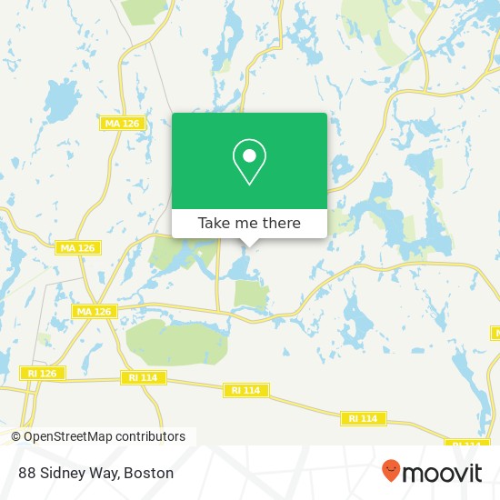 Mapa de 88 Sidney Way