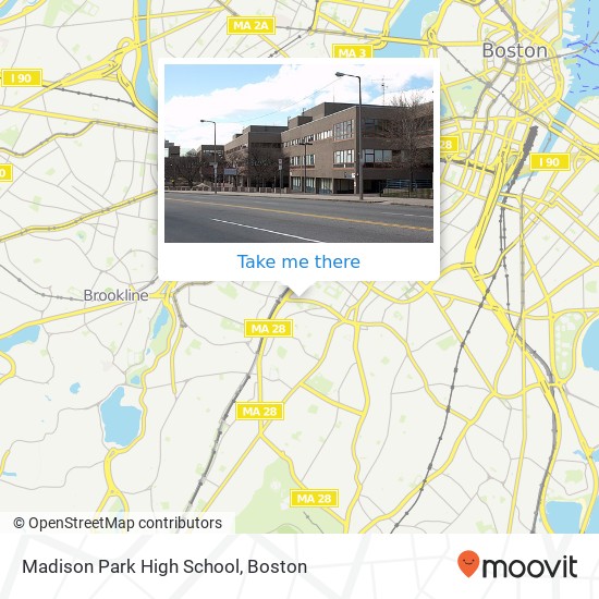 Mapa de Madison Park High School