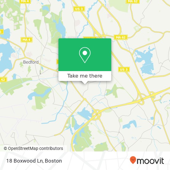 Mapa de 18 Boxwood Ln