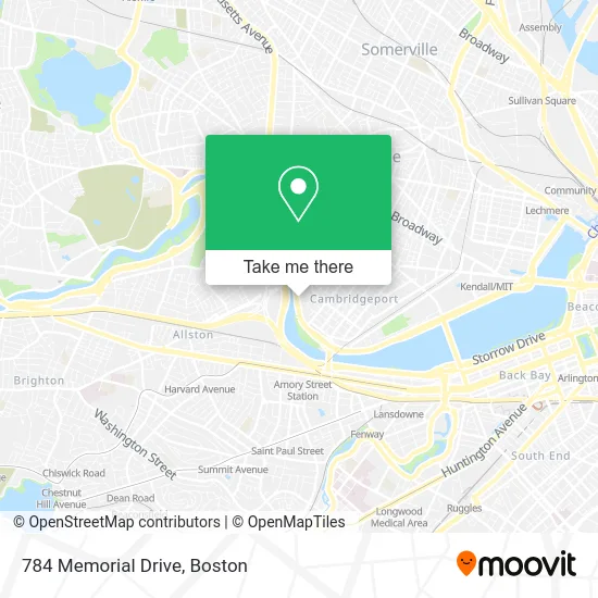 784 Memorial Drive map