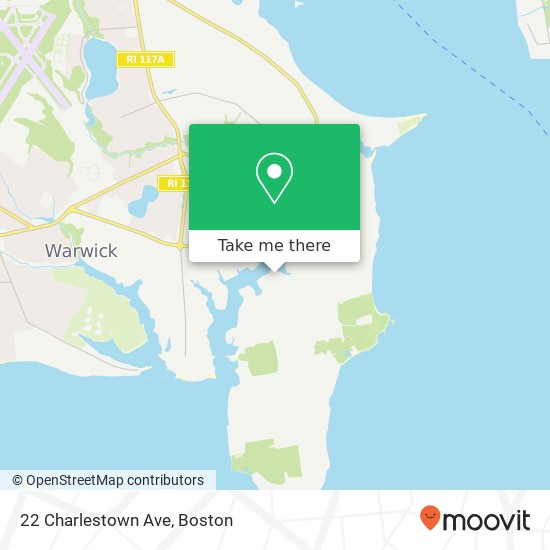 Mapa de 22 Charlestown Ave