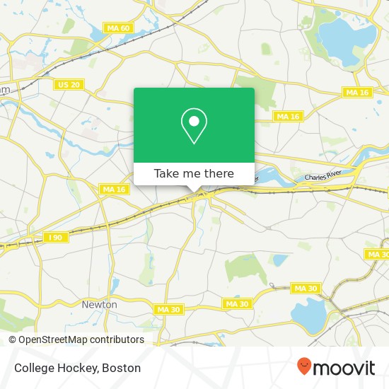 College Hockey map