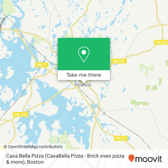 Casa Bella Pizza (CasaBella Pizza - Brick oven pizza & more) map