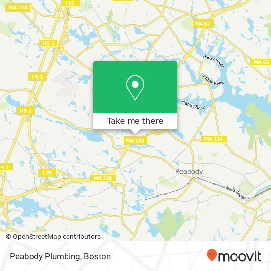 Mapa de Peabody Plumbing