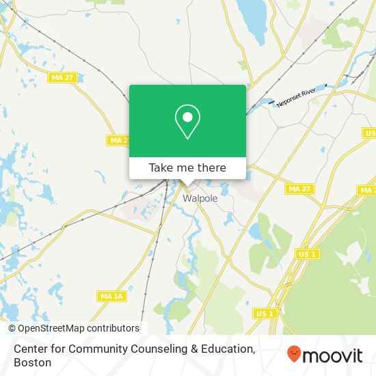 Mapa de Center for Community Counseling & Education