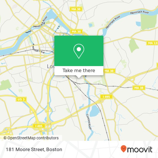 Mapa de 181 Moore Street