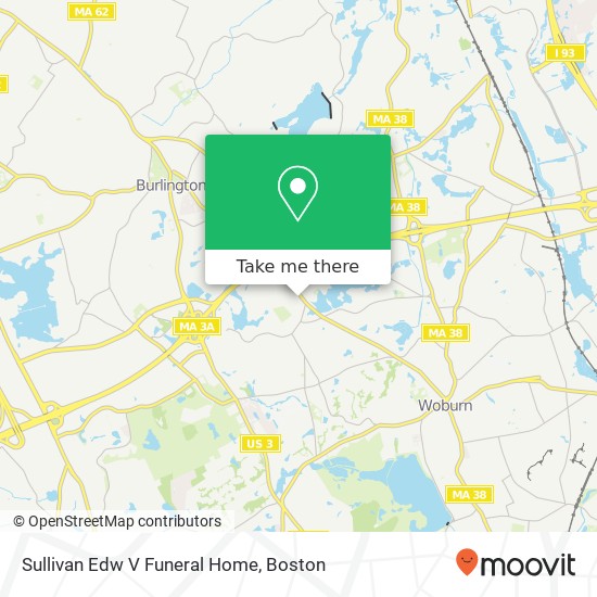 Mapa de Sullivan Edw V Funeral Home