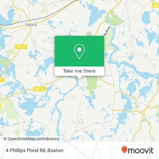 Mapa de 4 Phillips Pond Rd