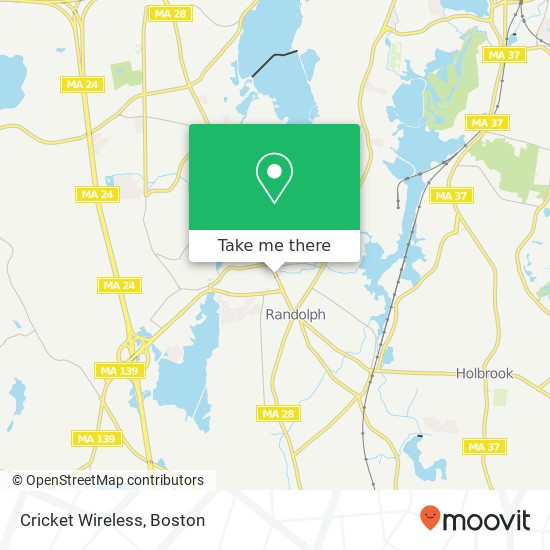 Mapa de Cricket Wireless