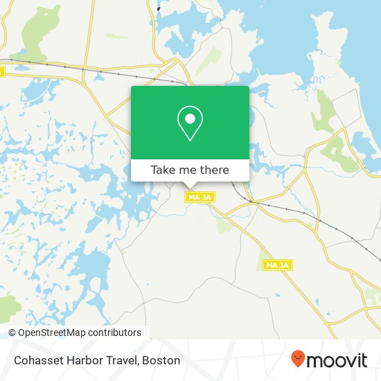 Cohasset Harbor Travel map