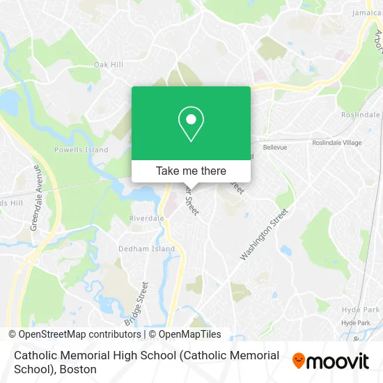Catholic Memorial High School map