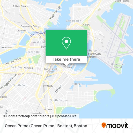 Mapa de Ocean Prime (Ocean Prime - Boston)