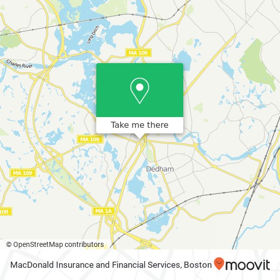 MacDonald Insurance and Financial Services map