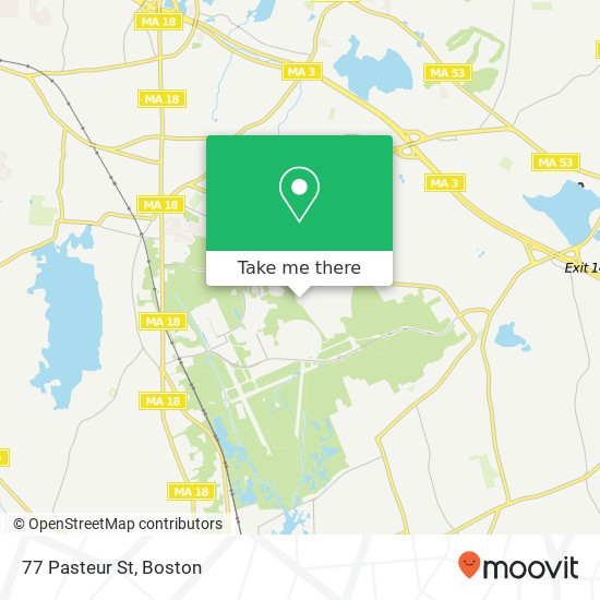 Mapa de 77 Pasteur St