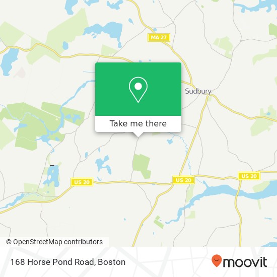 Mapa de 168 Horse Pond Road