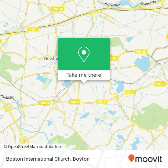 Mapa de Boston International Church